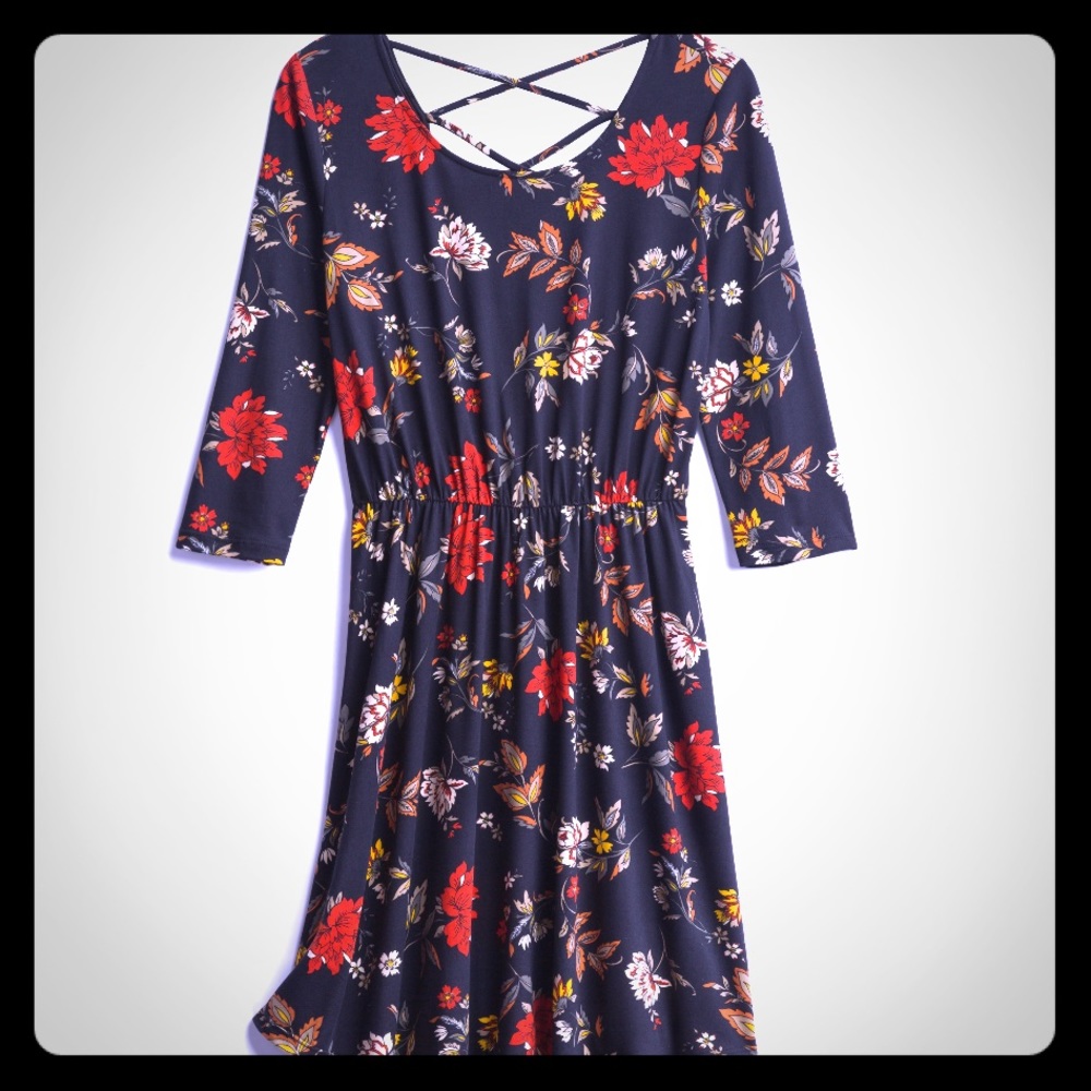 French Grey Dress-Black